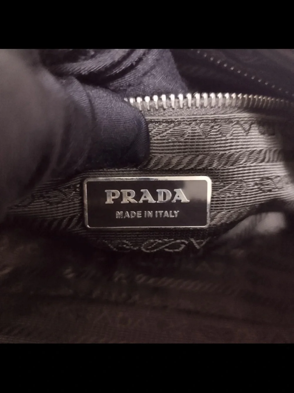 Prada Red Nylon Barrel Satchel with Leather Trim